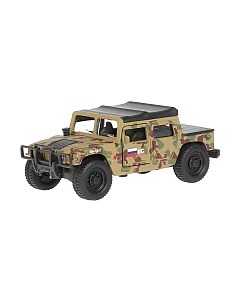 Автомобиль игрушечный Технопарк Hummer H1 Пикап военный / SB-18-09-H1-M(GY)-WB