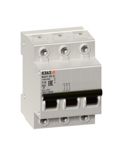 Выключатель автоматический КЭАЗ ВА47-29-3C50-УХЛ3 (4.5кА) / 318295 Кэаз