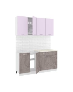 Кухонный гарнитур Кортекс-мебель Корнелия Лира-лайт 1.6м