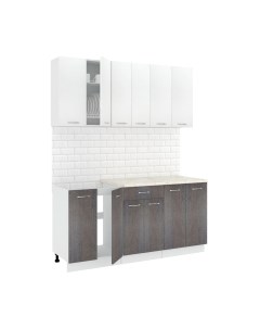 Кухонный гарнитур Кортекс-мебель Корнелия Лира-лайт 1.7м
