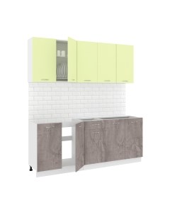 Кухонный гарнитур Кортекс-мебель Корнелия Лира-лайт 2.0м без столешницы