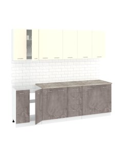 Кухонный гарнитур Кортекс-мебель Корнелия Лира 2.4м