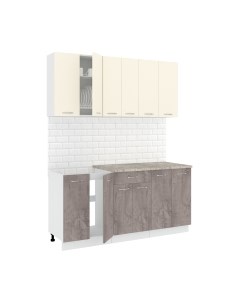 Кухонный гарнитур Кортекс-мебель Корнелия Лира-лайт 1.7м