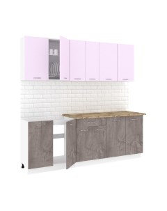 Кухонный гарнитур Кортекс-мебель Корнелия Лира-лайт 2.2м