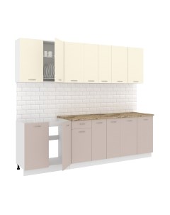 Кухонный гарнитур Кортекс-мебель Корнелия Лира-лайт 2.6м