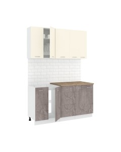 Кухонный гарнитур Кортекс-мебель Корнелия Лира 1.5м