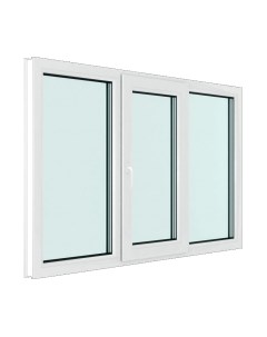 Окно ПВХ Rehau Roto NX Поворотно-откидное створка по середине 2 стекла