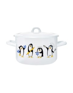 Кастрюля ЭСТЕТ Пингвины / ЭТ-72326 Эстет