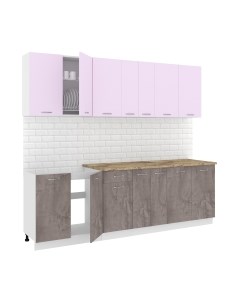 Кухонный гарнитур Кортекс-мебель Корнелия Лира-лайт 2.5м