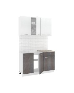 Кухонный гарнитур Кортекс-мебель Корнелия Лира-лайт 1.3м