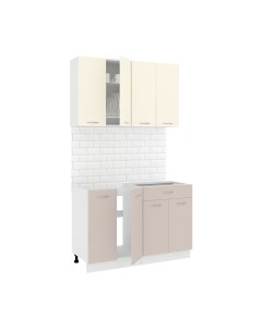 Кухонный гарнитур Кортекс-мебель Корнелия Лира-лайт 1.2м без столешницы