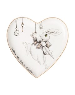 Тарелка столовая обеденная Lefard Wonderland. Сердце / 590-450