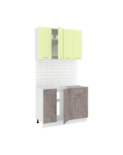 Кухонный гарнитур Кортекс-мебель Корнелия Лира-лайт 1.1м без столешницы