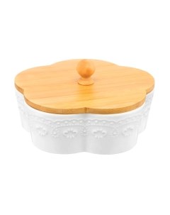 Емкость для хранения Elan Gallery Цветок Белый узор / 540525 Elan gallery