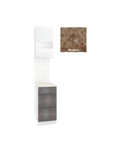 Комплект кухонных модулей Кортекс-мебель Корнелия Экстра 40р3ш правый