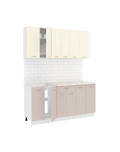 Кухонный гарнитур Кортекс-мебель Корнелия Лира-лайт 1.7м