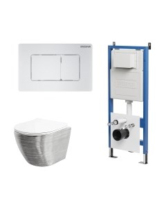 Унитаз подвесной с инсталляцией GR-4455SWS+900.K31.01.000+700.K31.04.01M.01M Grossman