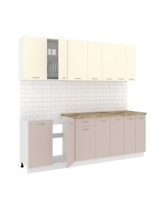 Кухонный гарнитур Кортекс-мебель Корнелия Лира-лайт 2.3м