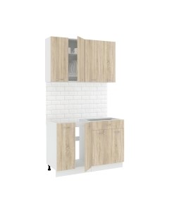 Кухонный гарнитур Кортекс-мебель Корнелия Лира-лайт 1.2м без столешницы