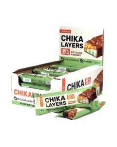 Набор протеиновых батончиков Chikalab Chika Layers Фисташковый йогурт