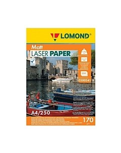 Бумага Lomond А4, 170 г/м, 250 л. / 0300241