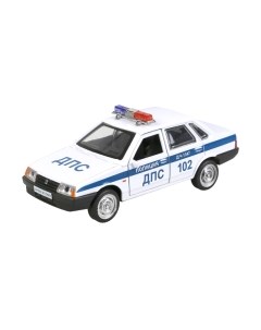 Автомобиль игрушечный Lada-21099 Спутник Полиция / 21099-12POL-WH Технопарк