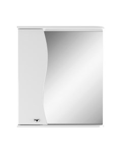 Шкаф с зеркалом для ванной Айсберг Волна 60