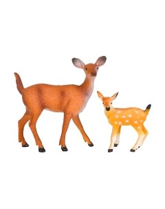 Набор фигурок коллекционных Masai Mara Мир диких животных. Семья оленей / MM211-147 Masai mara