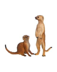 Набор фигурок коллекционных Masai Mara Мир диких животных. Семья сурикатов / MM211-139 Masai mara