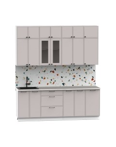 Кухонный гарнитур Лион-7 В-1 2.2м Интермебель