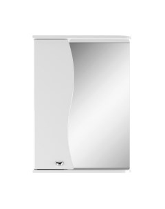 Шкаф с зеркалом для ванной Айсберг Волна 50