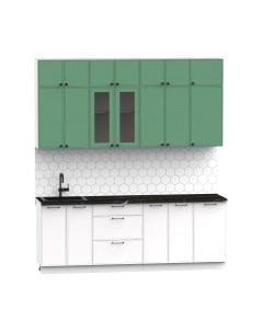 Кухонный гарнитур Лион-7 В-1 2.2м Интермебель