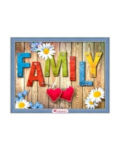 Набор алмазной вышивки Семья / АЖ-1798 Алмазная живопись