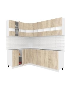 Кухонный гарнитур Кортекс-мебель Корнелия Экстра 1.5x2.2 без столешницы