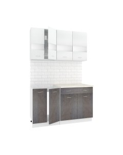 Кухонный гарнитур Кортекс-мебель Корнелия Экстра 1.4м