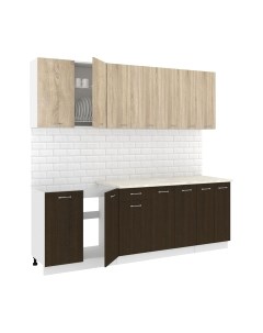 Кухонный гарнитур Кортекс-мебель Корнелия Лира-лайт 2.3м