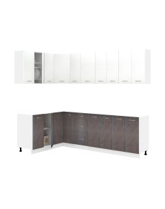 Кухонный гарнитур Кортекс-мебель Корнелия Лира 1.5x2.5 без столешницы