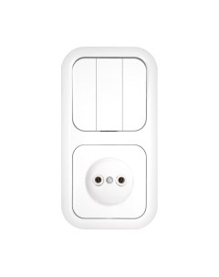 Блок выключатель+розетка Bylectrica Гармония 3В-РЦ-661