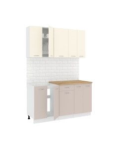 Кухонный гарнитур Кортекс-мебель Корнелия Лира-лайт 1.5м