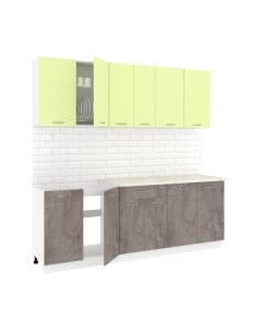 Кухонный гарнитур Кортекс-мебель Корнелия Лира-лайт 2.2м