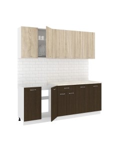 Кухонный гарнитур Кортекс-мебель Корнелия Лира-лайт 2.1м