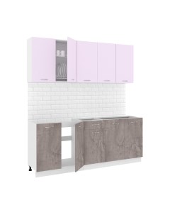 Кухонный гарнитур Кортекс-мебель Корнелия Лира-лайт 2.0м без столешницы