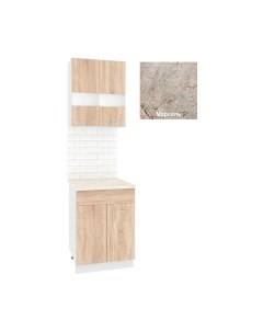 Комплект кухонных модулей Кортекс-мебель Корнелия Экстра 60р1ш2д