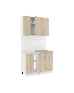 Кухонный гарнитур Кортекс-мебель Корнелия Лира-лайт 1.1м