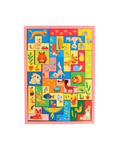 Развивающая игра Головоломка. Тетрис Любимцы / 6936741 Лесная мастерская