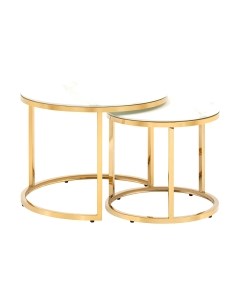 Комплект журнальных столиков Stool Group Селена / EET-131-2S-TG White Stool group