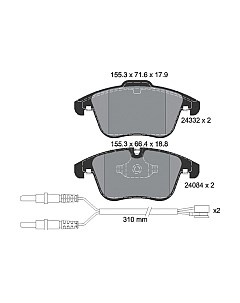 Тормозные колодки 2433201 Textar