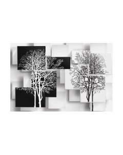 Фотообои листовые ФабрикаФресок 3D Абстракция Дерево Инь-Янь / 934270 Фабрикафресок