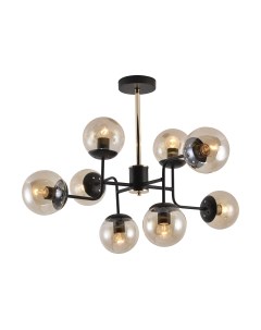 Потолочный светильник Mirastyle MH-1494/8 BK+FGD