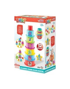 Развивающий игровой набор Dede Логическая пирамидка Волшебные стаканчики / 03465